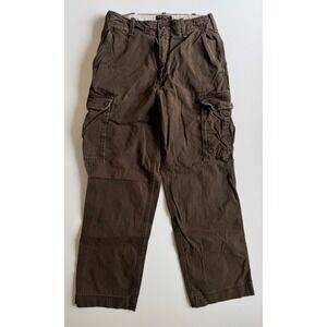 Vtg ABERCROMBIE & FITCH Vintage Fatigues AF92 Cargo Pants Mens 32R (30x32) Brown